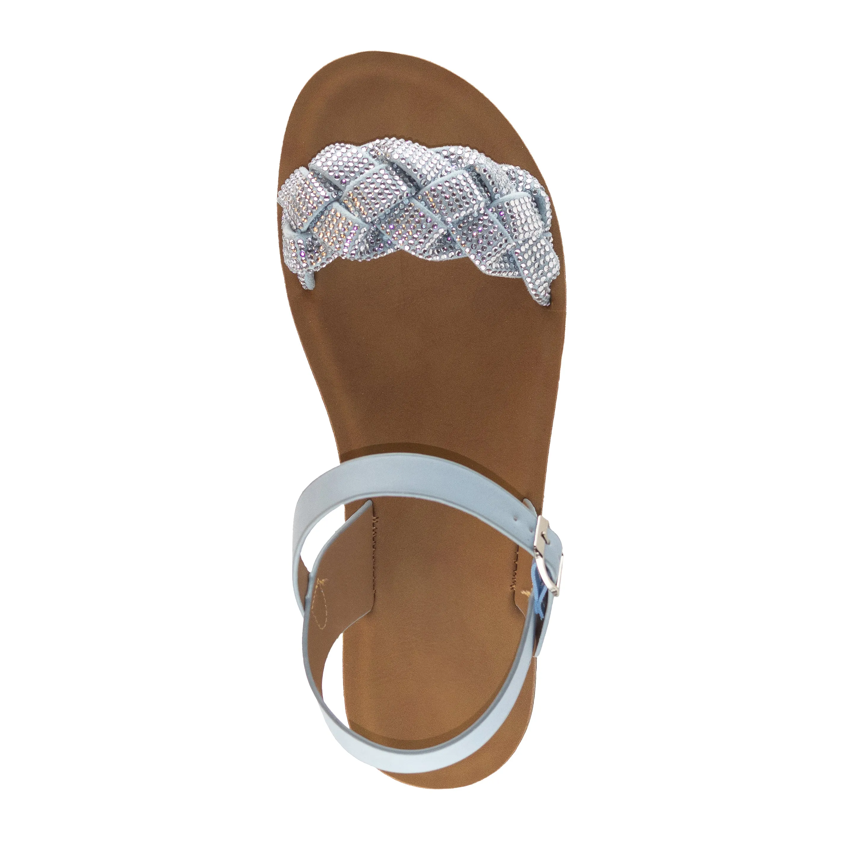 Orion - Embellished Straps Platform Sandals, Front Braided Strap Detail, Comfort Sole, Trendy Summer Footwear, Stylish & Lightweight Design