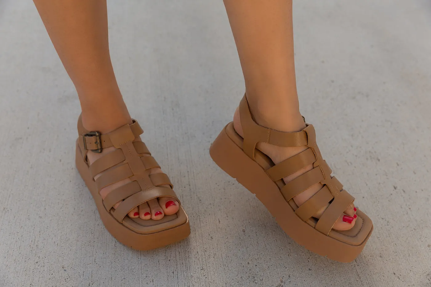 OTBT - ARCHAIC in NUDE Platform Sandals
