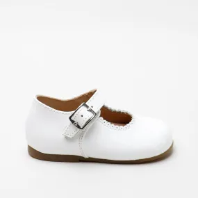 Papanatas White Patent Baby Mary Jane