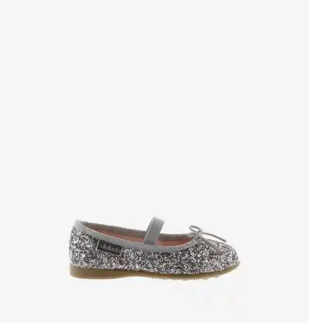 Plata Glitter Mary Jane