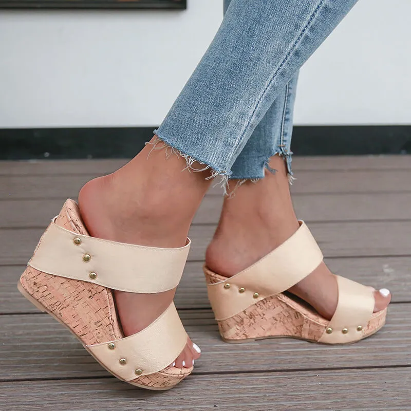 Platform Gladiators Wedge Heel Sandals