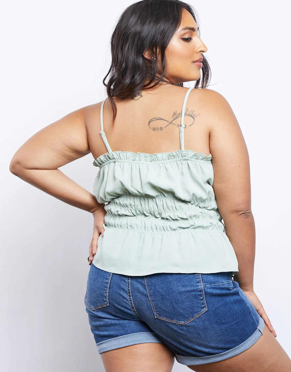 Plus Size Amber Smocked Tank