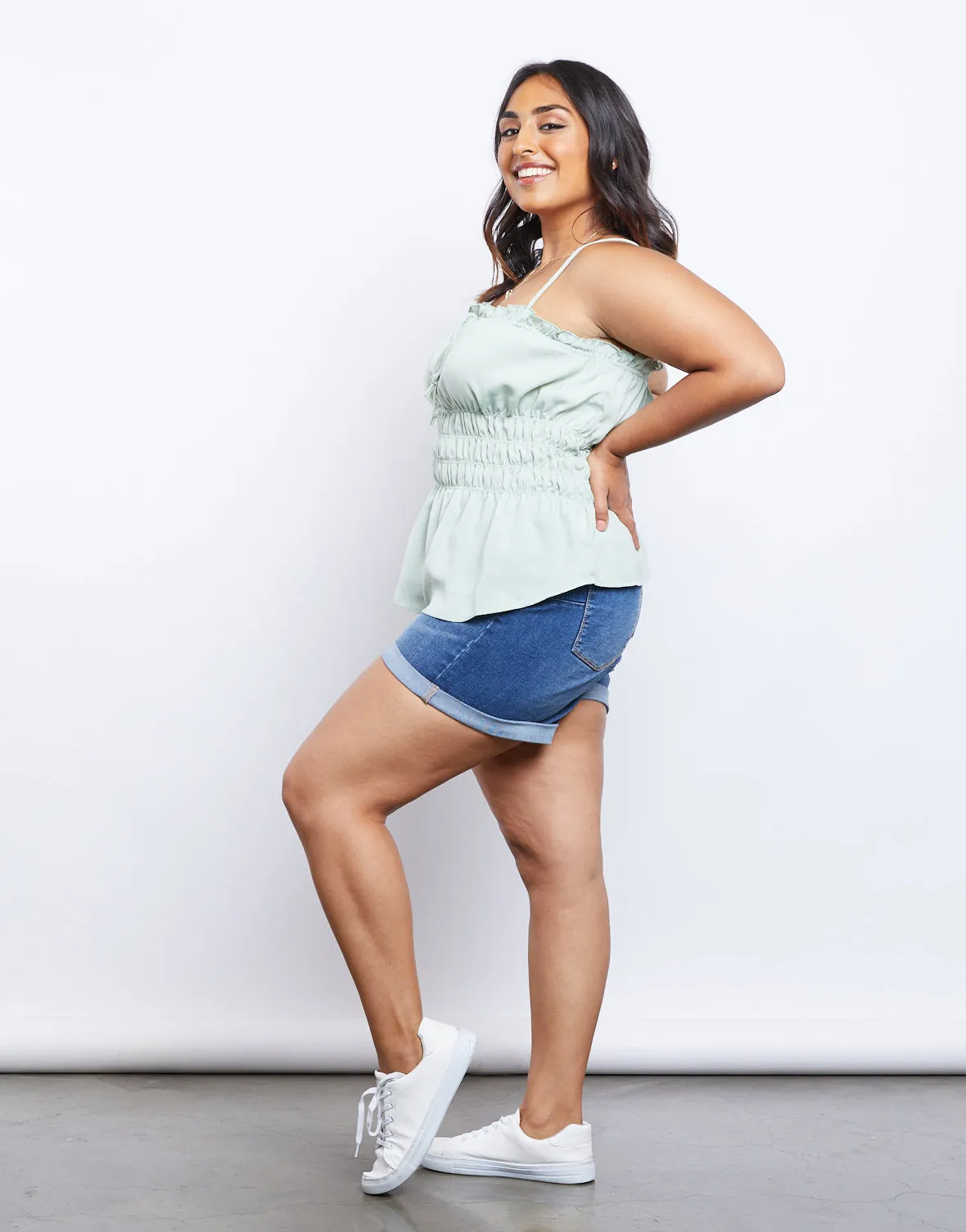 Plus Size Amber Smocked Tank