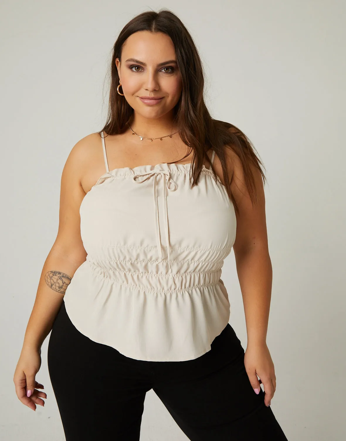 Plus Size Amber Smocked Tank