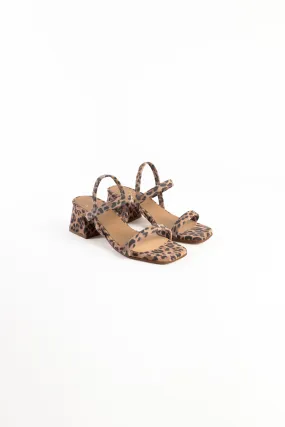 POPPY LEOPARD - Strappy Heeled Sandal