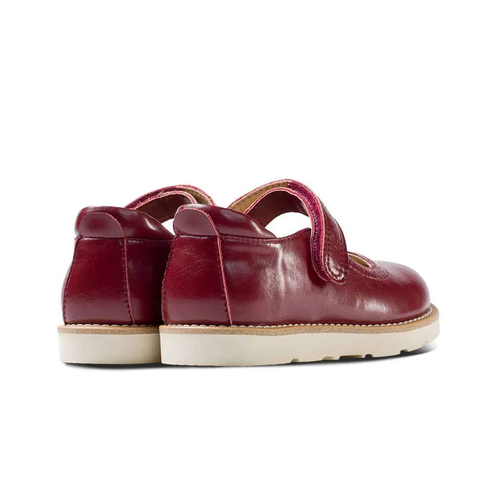Red Soft Sole Mary Jane Shoes