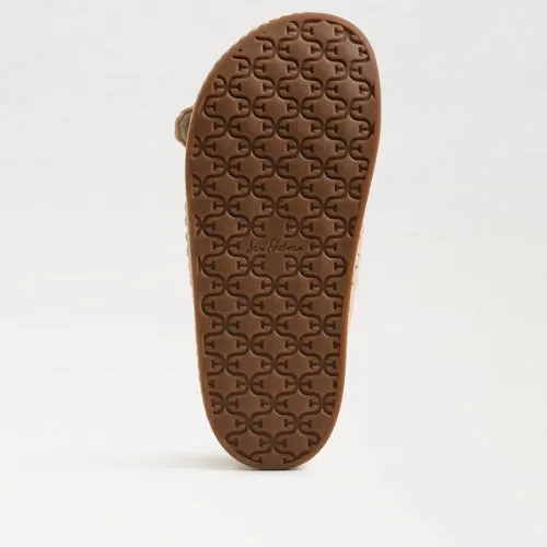 Reid Buckle Platform Sandal - Linen Woven