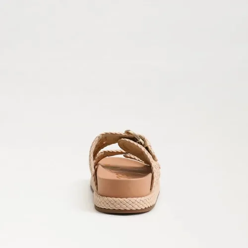 Reid Buckle Platform Sandal - Linen Woven