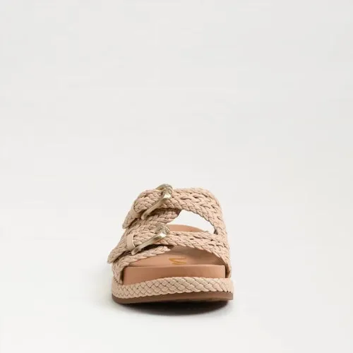 Reid Buckle Platform Sandal - Linen Woven