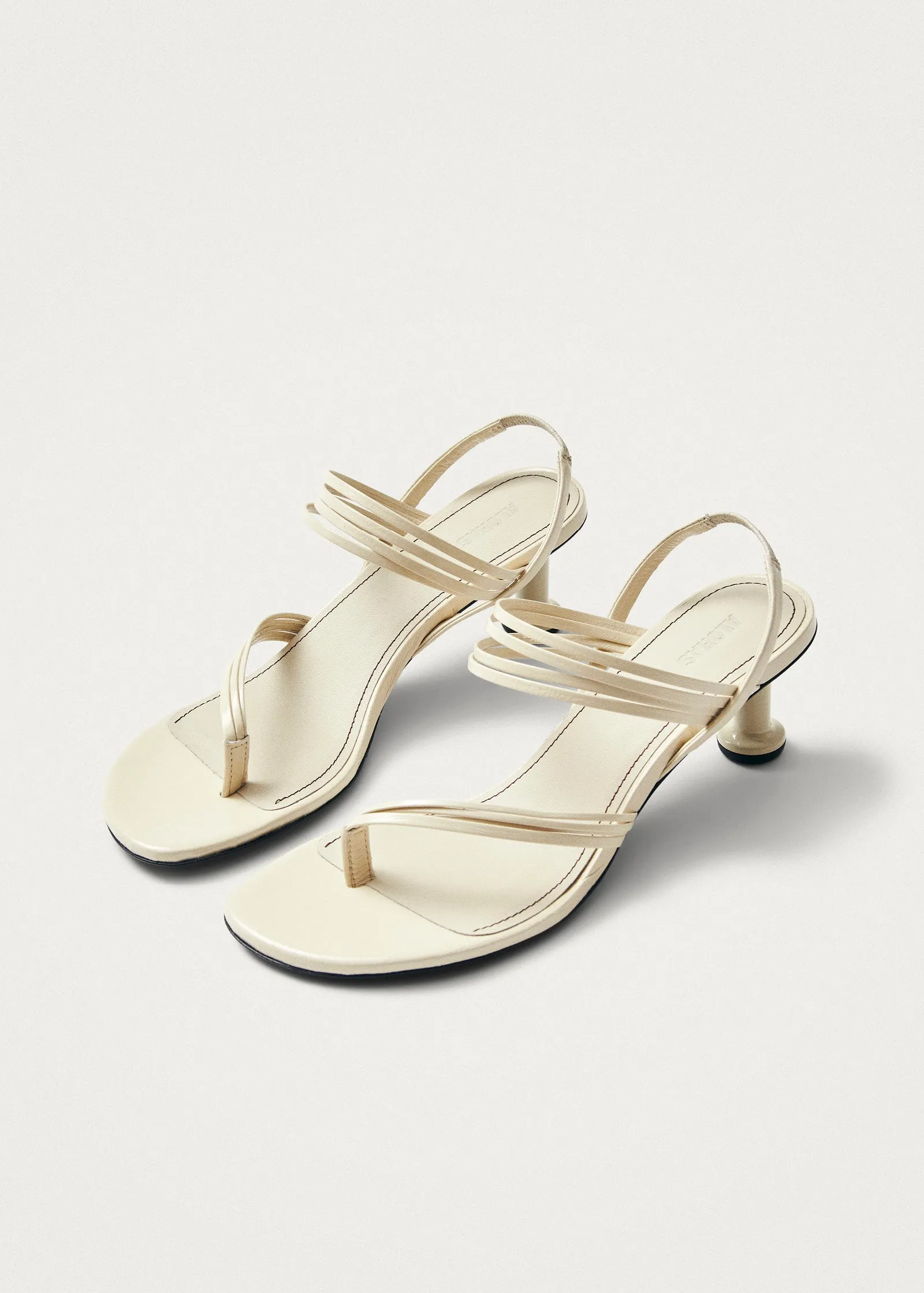 Salsa Cream Leather Sandals