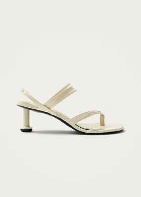 Salsa Cream Leather Sandals