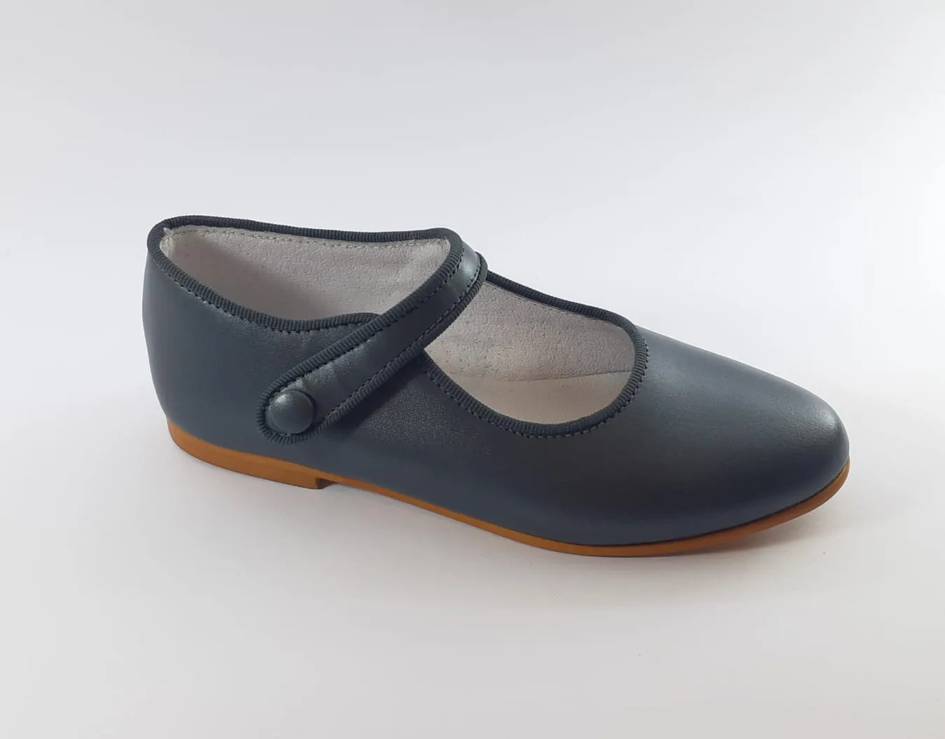 Shawn & Jeffery Girls Pewter Nacar Carbon Classic Mary Jane