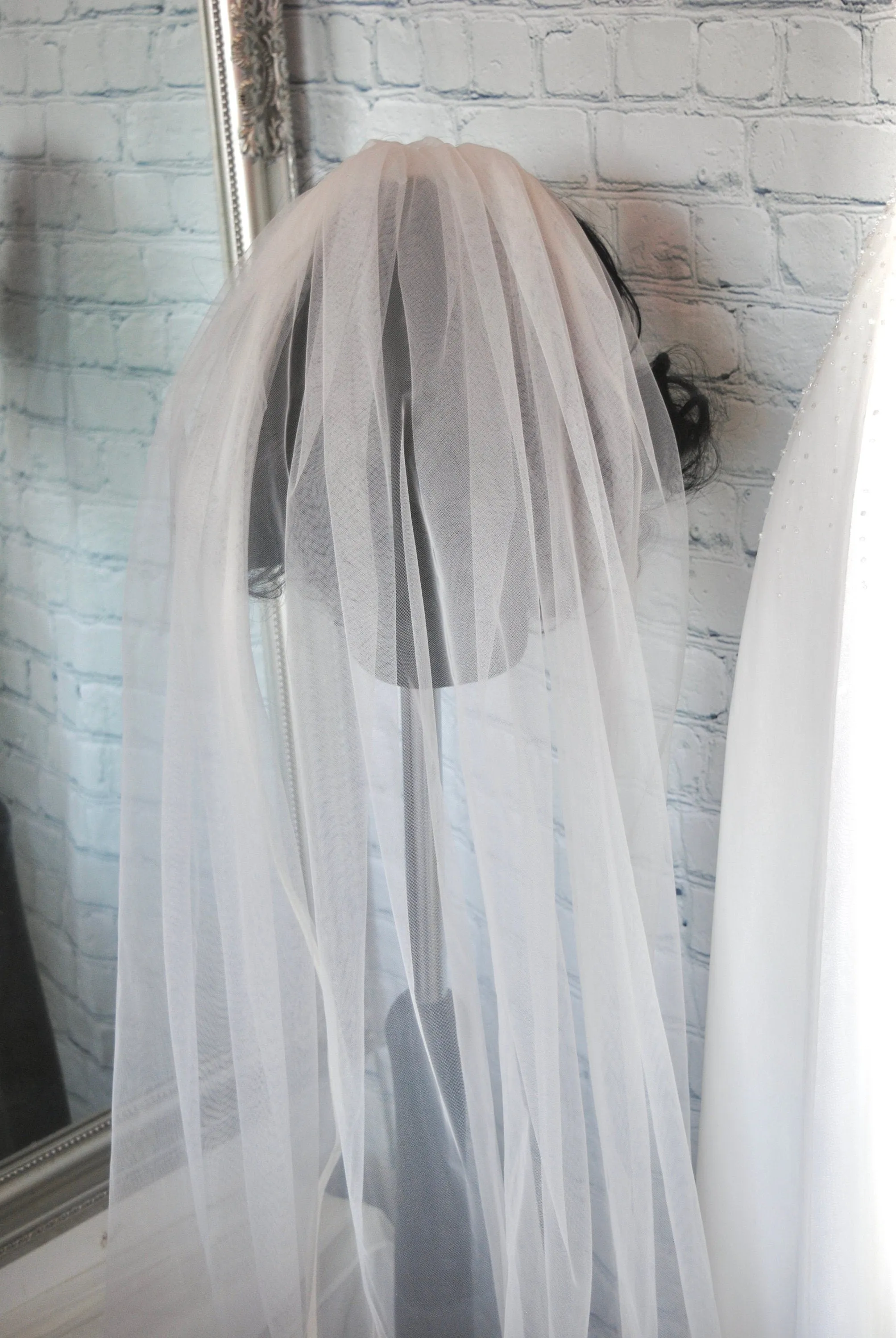 Single Tier Satin Edge Veil | 100cm - 300cm