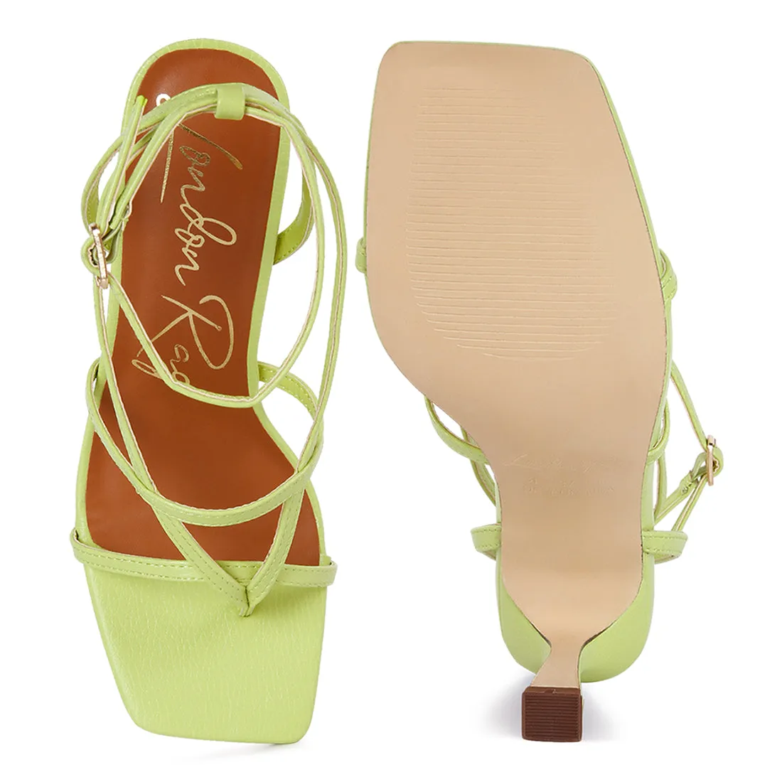 Skyline Mid Heeled Ankle Strap Sandals