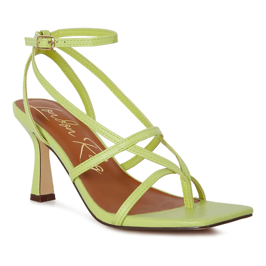 Skyline Mid Heeled Ankle Strap Sandals