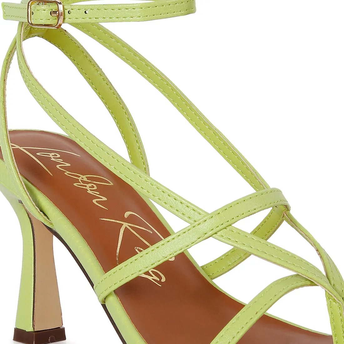 Skyline Mid Heeled Ankle Strap Sandals