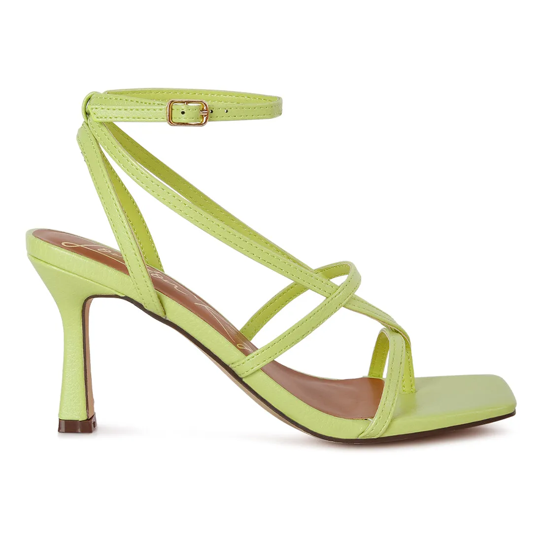 Skyline Mid Heeled Ankle Strap Sandals