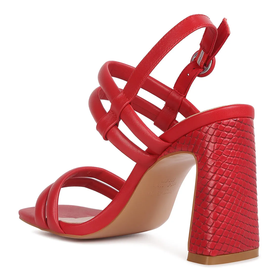 Slim Block Heel Sandal