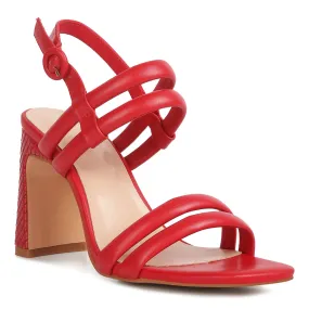 Slim Block Heel Sandal