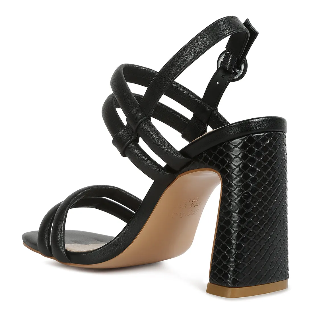Slim Block Heel Sandal