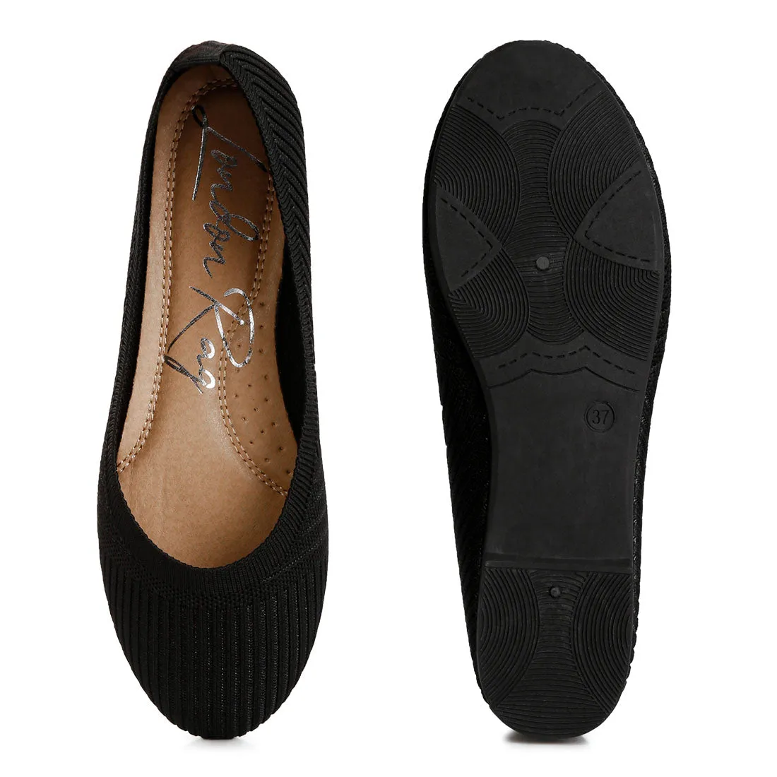 Solid Casual Ballet Flats