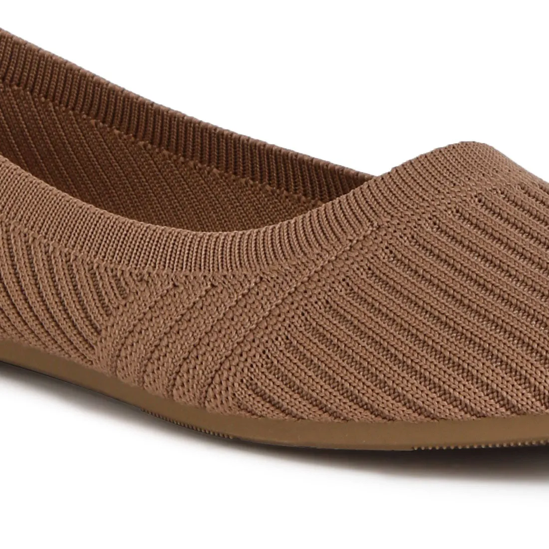 Solid Casual Ballet Flats