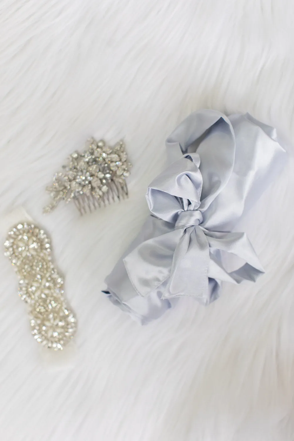 Solid Gray Satin Bridesmaid Robe