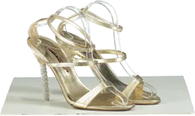 Sophia Webster Gold Rosalind Strappy High Heeled Sandals UK 8 EU 41