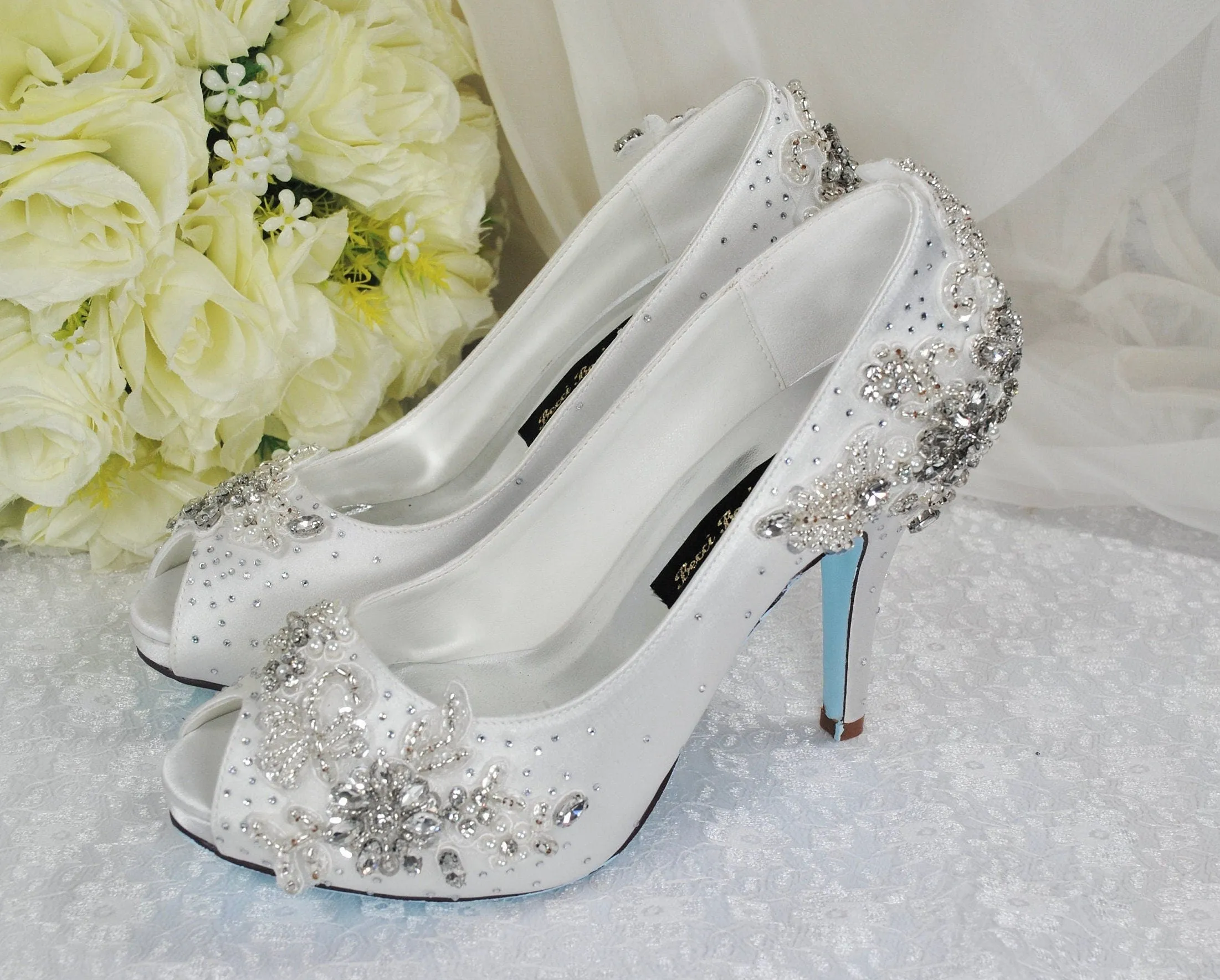Sparkling Bridal Heels
