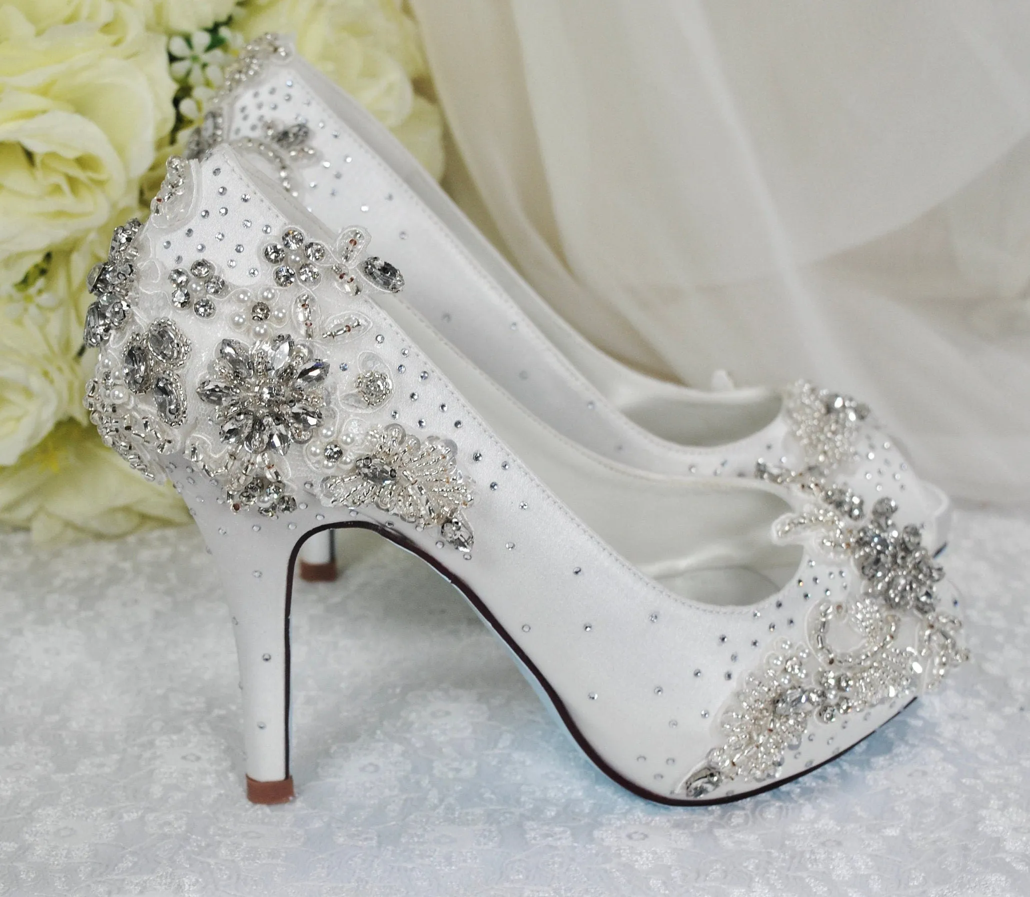 Sparkling Bridal Heels