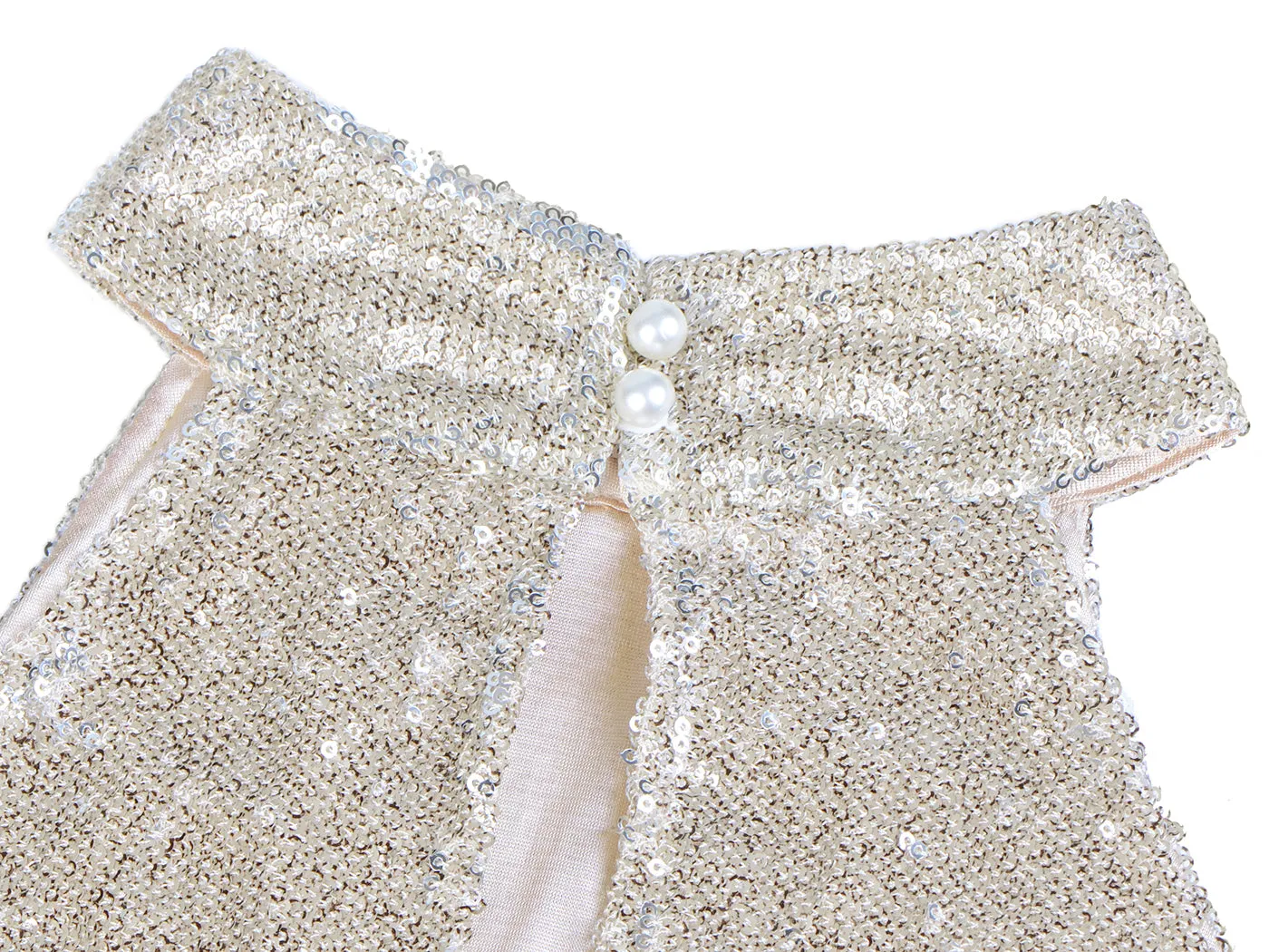 Sparkling Sequin Embellished Halter Dress