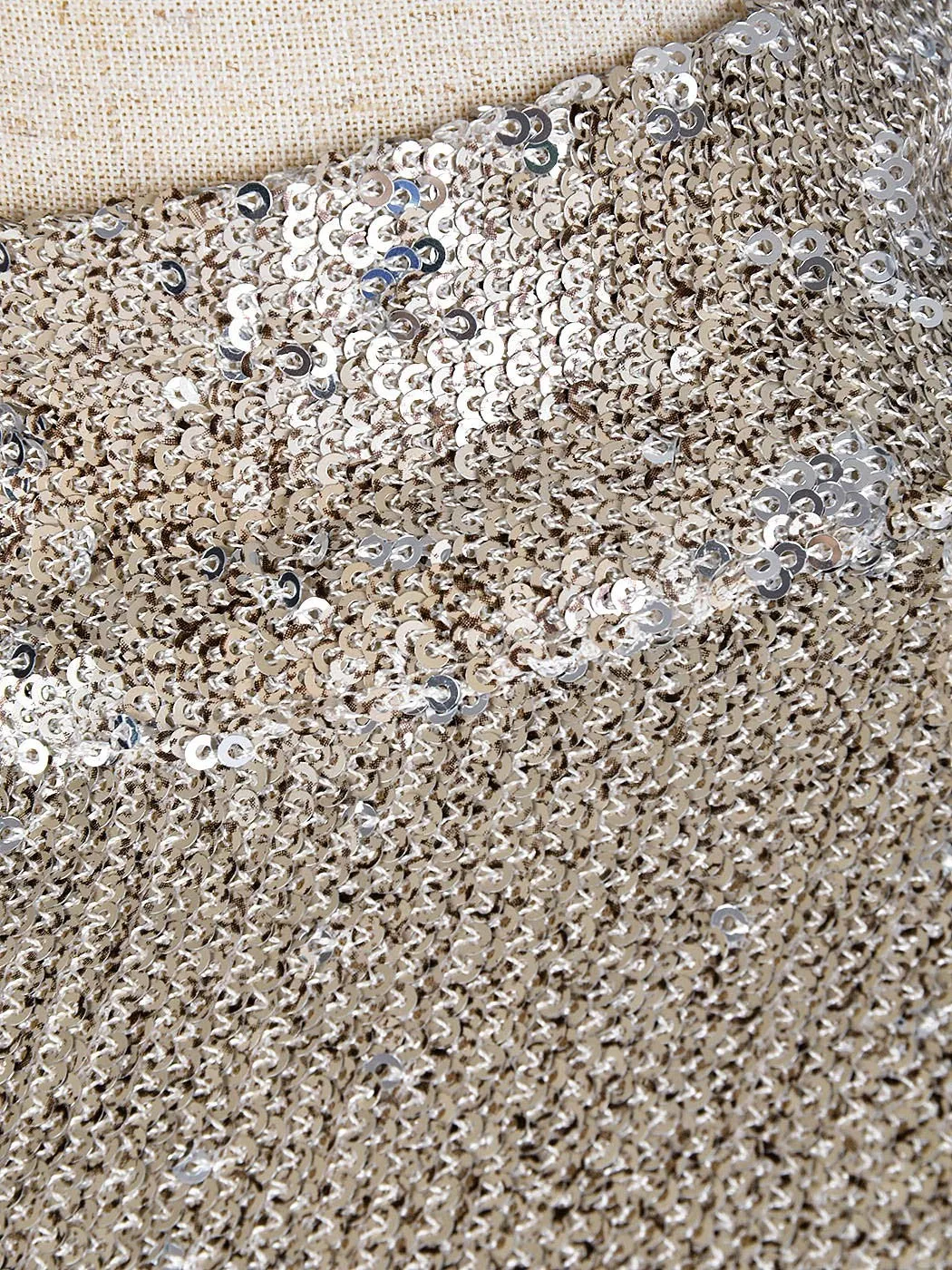 Sparkling Sequin Embellished Halter Dress