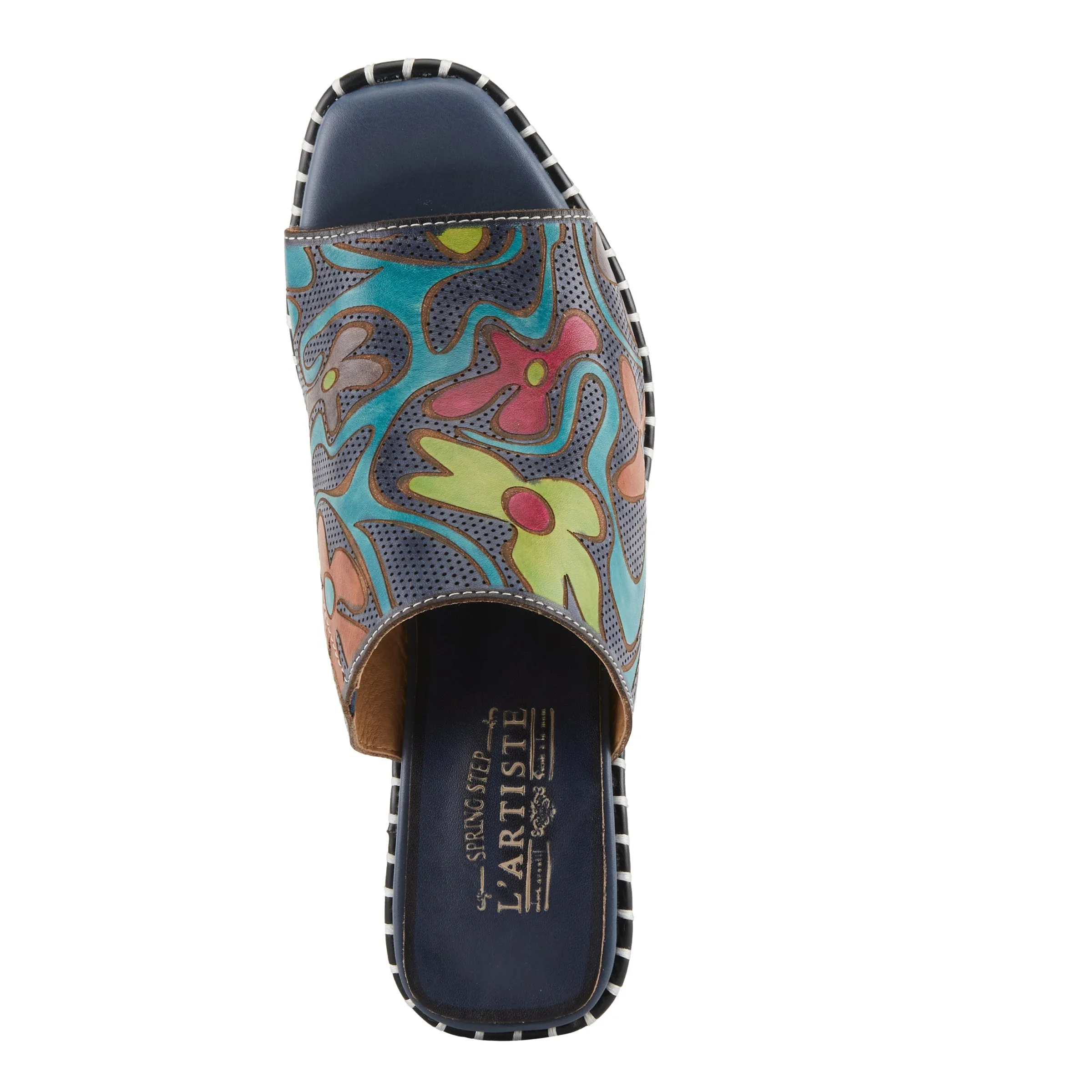 Spring Step Shoes L'Artiste Colossal Sandals Women's Hand Painted Leather