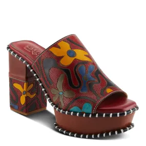 Spring Step Shoes L'Artiste Colossal Sandals Women's Hand Painted Leather