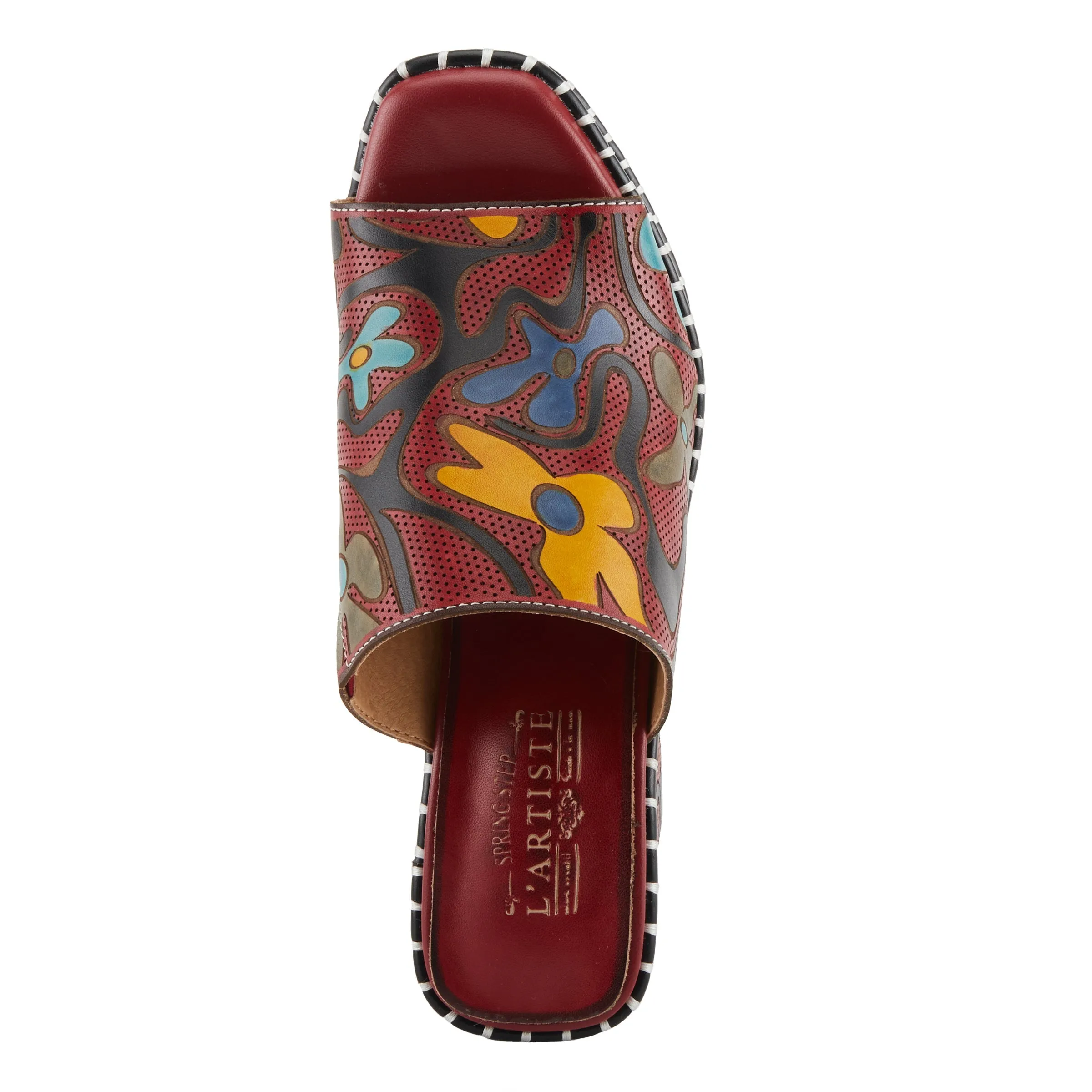 Spring Step Shoes L'Artiste Colossal Sandals Women's Hand Painted Leather