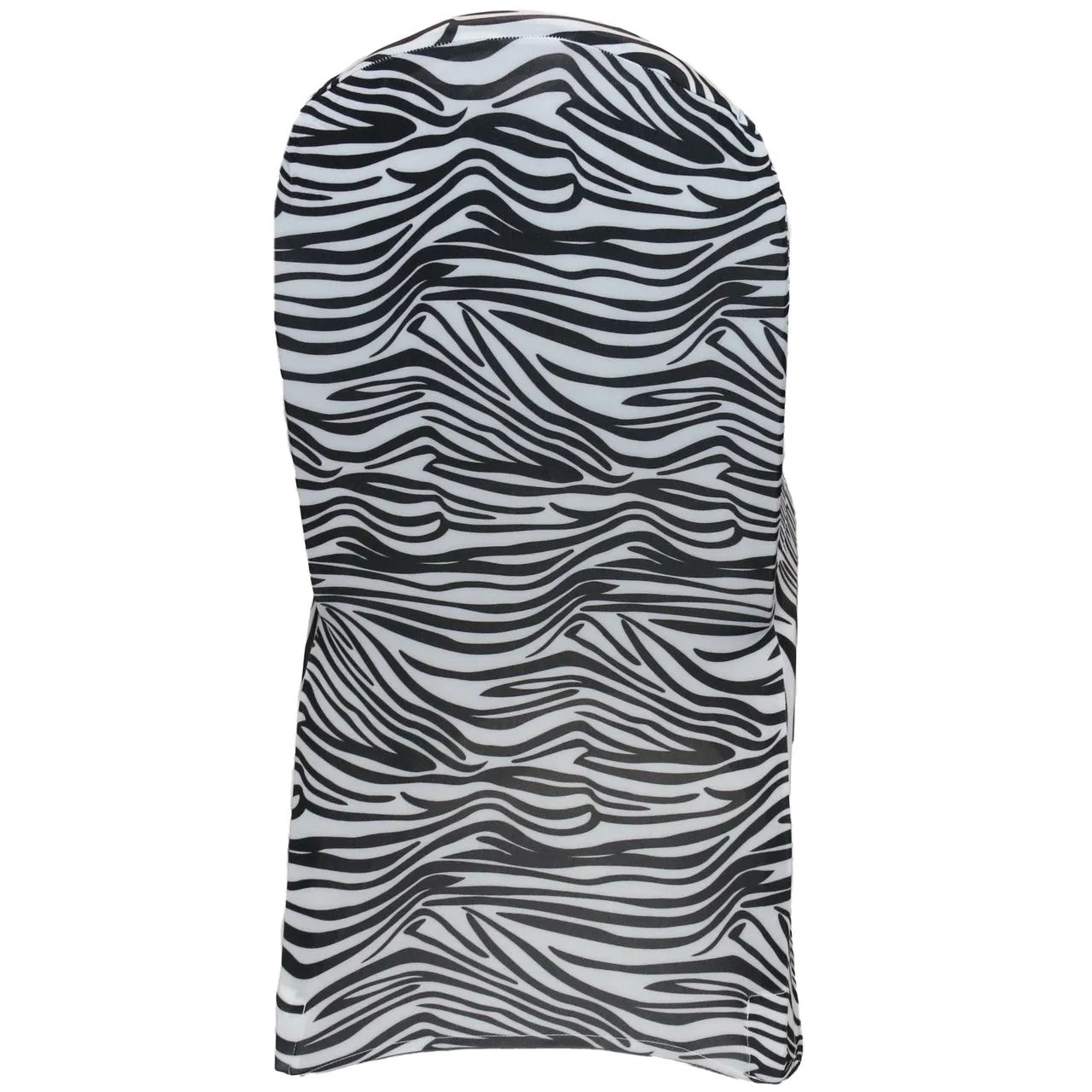 Stretch Spandex Banquet Chair Cover Black and White Zebra