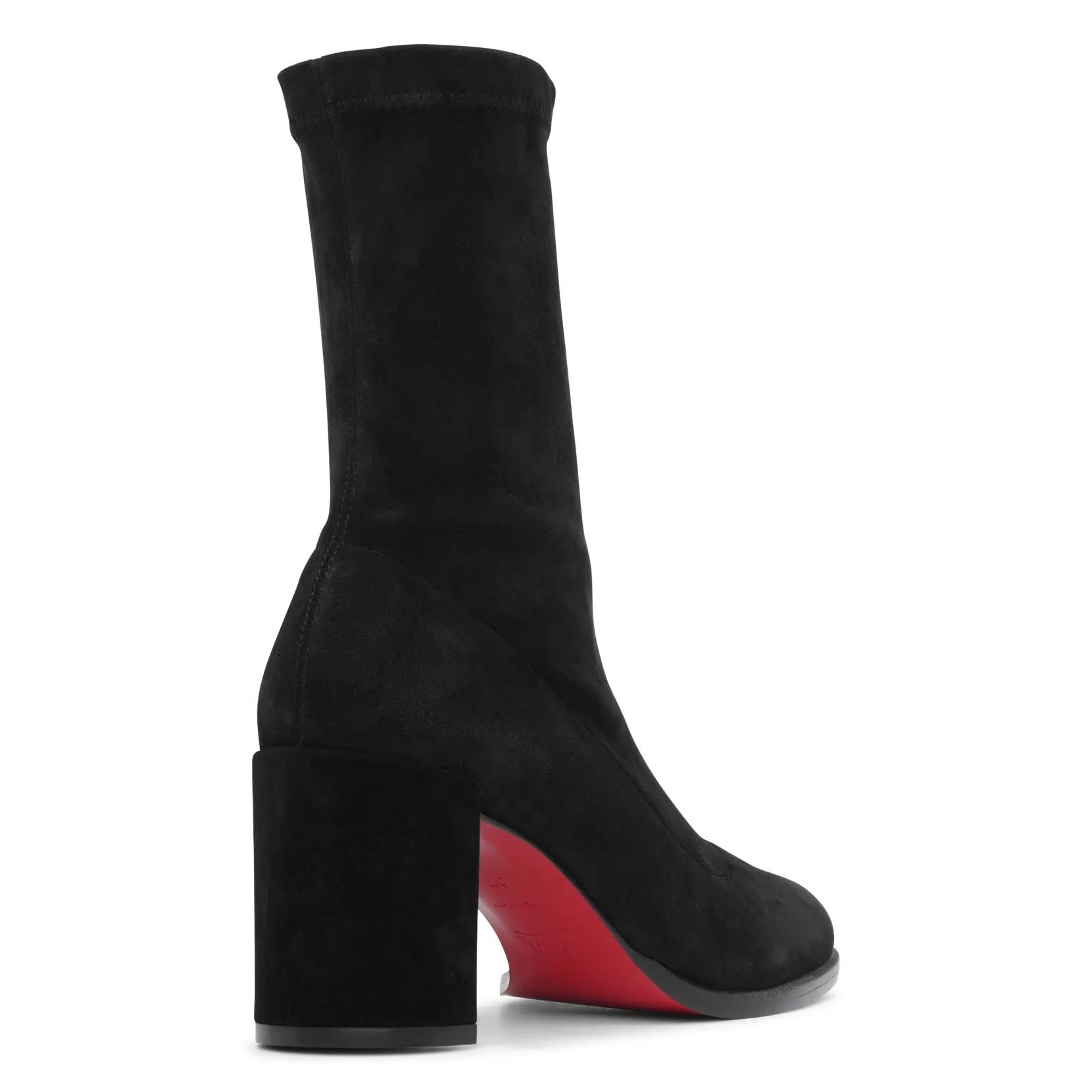 Stretchadoxa 70 black suede ankle boots