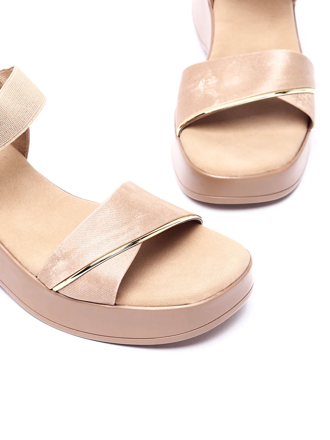 Stride in Style: Delco's Platform Sandals