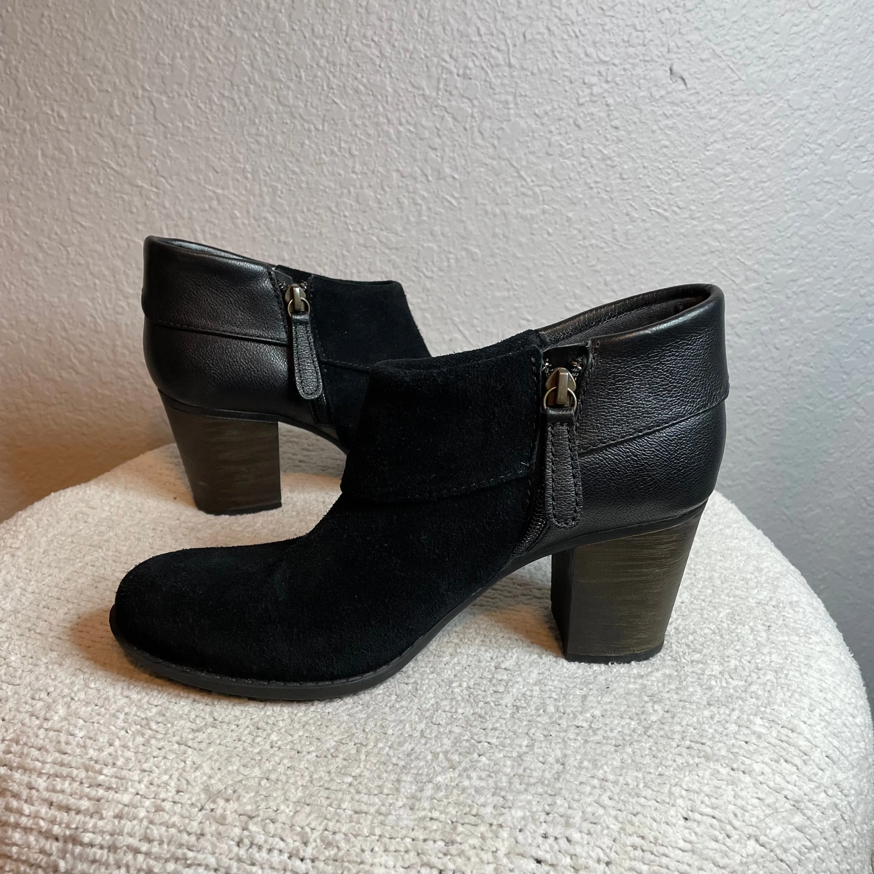 Suede Leather Bootie