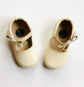 Sweet Mary Janes - Antique White - Hard Soles