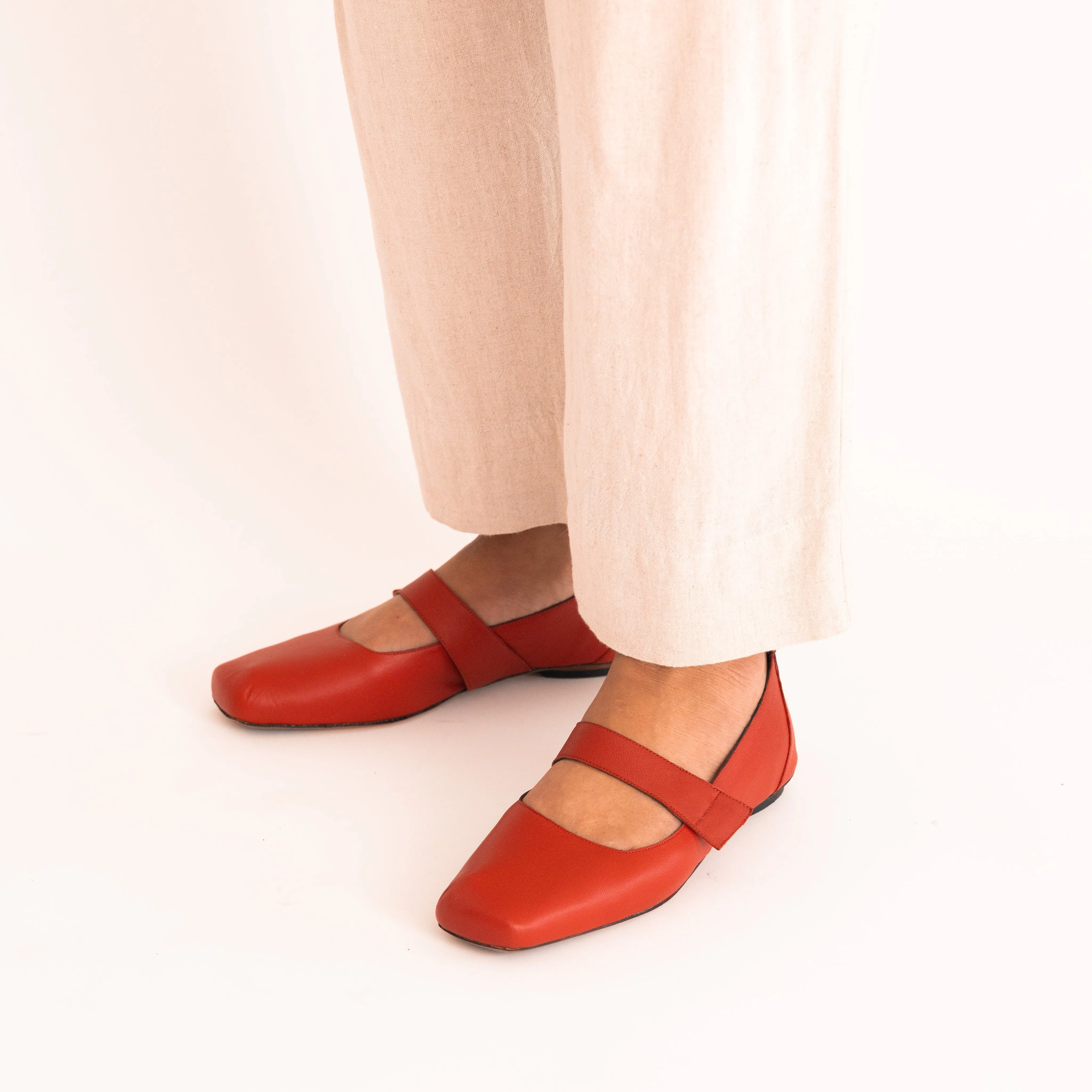 Tami Red Mary Janes