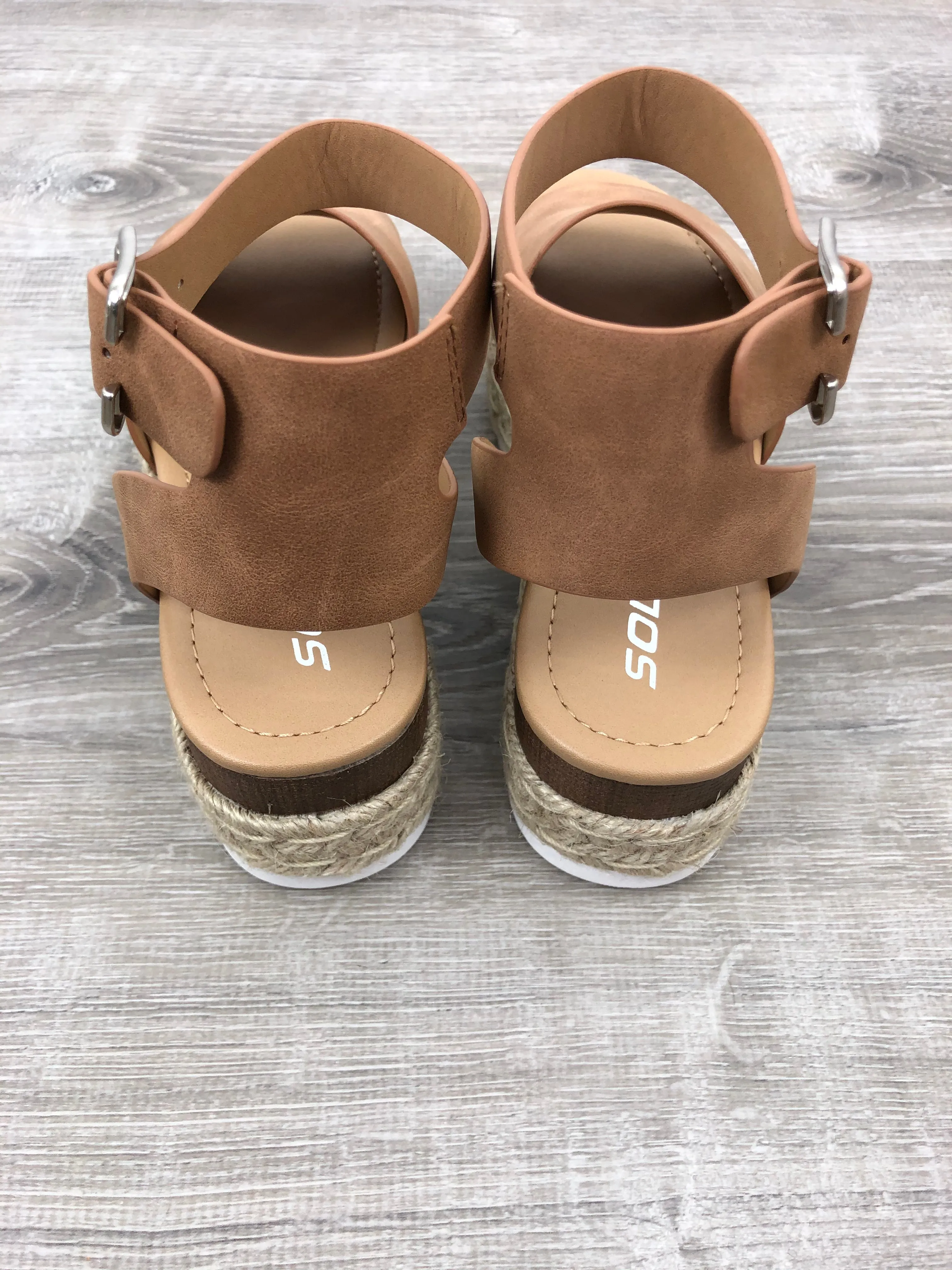 Tan Espadrille Sandal