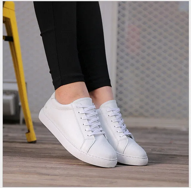 The Flat shoes Genuine Leather