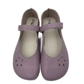 Tipsietoes Barefoot Genuine Leather Ballerina Mary Jean Women with Flat Soft Sole Zero Drop Wider Toes Box