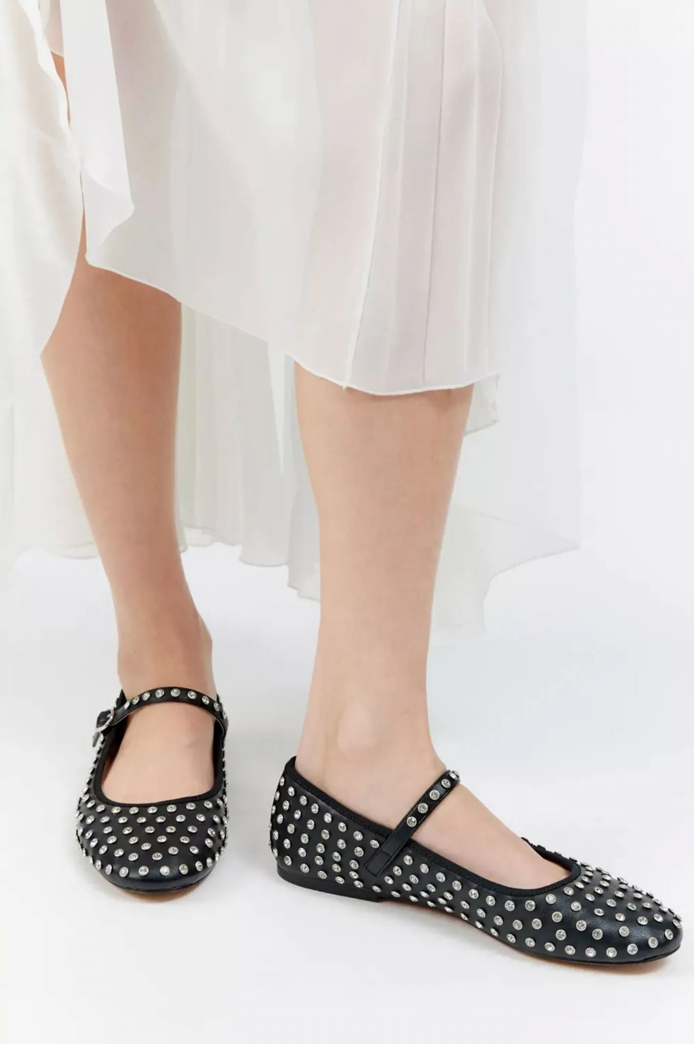 Vinetta Rhinestone Flat