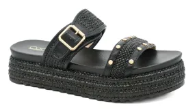 Walk of Shame Black Raffia