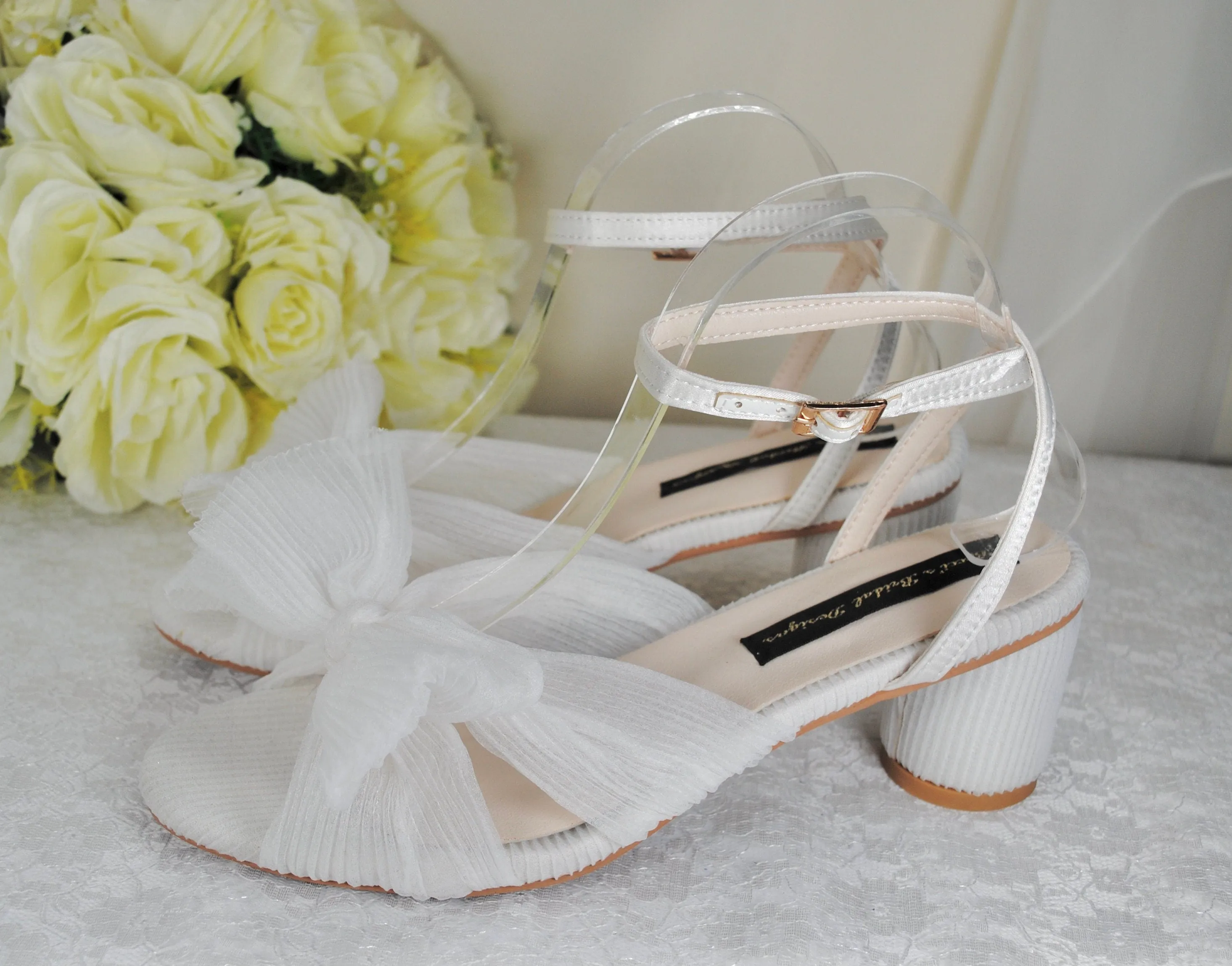 White Wedding Shoes  Size UK6/US8.5