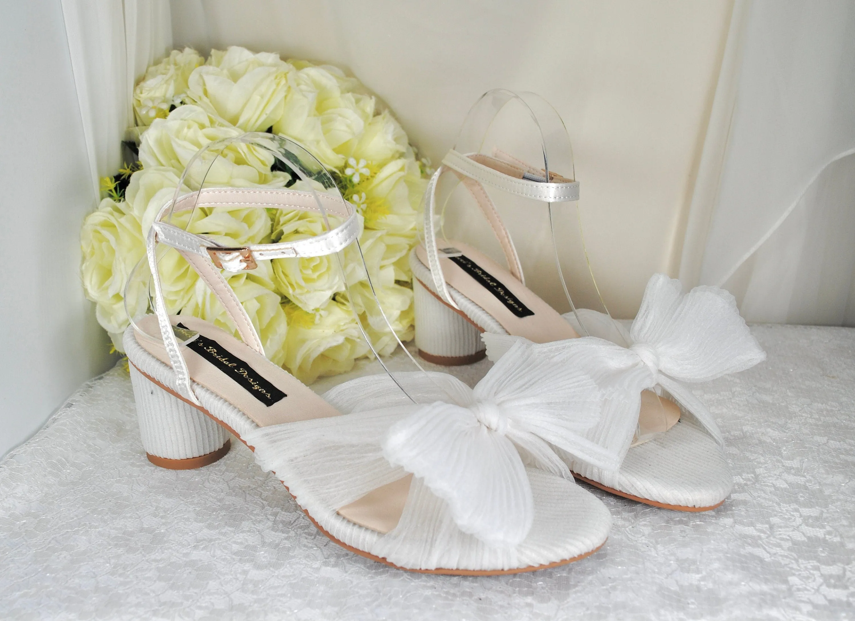 White Wedding Shoes  Size UK6/US8.5