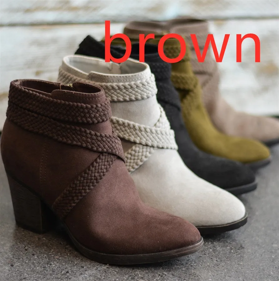 Women’s Ankle Boots with Short Block Heel