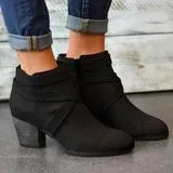 Women’s Ankle Boots with Short Block Heel